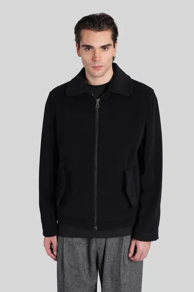 A Paper Kid Casual Jacket In Black Wool