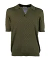 A Paper Kid Checkerboard-knit T-shirt In Green