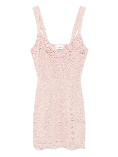 A Paper Kid Corded-lace Mini Dress In Pink