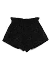 A Paper Kid Corded-lace Shorts In Black