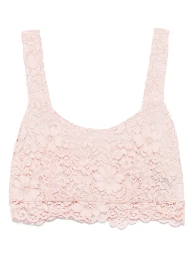 A PAPER KID CORDED-LACE TOP