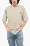A Paper Kid Cotton Crew-neck T-shirt With Back Print