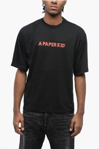 A Paper Kid Man T-shirt Black Size M Cotton