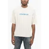 A Paper Kid Cotton Crew-neck T-shirt Witth Logo-print