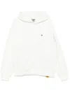 A Paper Kid Cotton Hoodie With Patch Pocket And Pin In 013 Crema