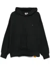A Paper Kid Cotton Hoodie In 110 Nero