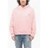 A Paper Kid Cotton Hoodie With Patch Pocket And Pin