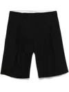 A Paper Kid Pleat-detail Shorts In Black