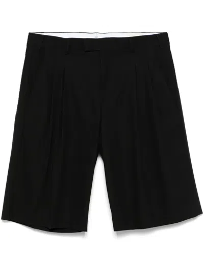 A Paper Kid Pleat-detail Shorts In Black