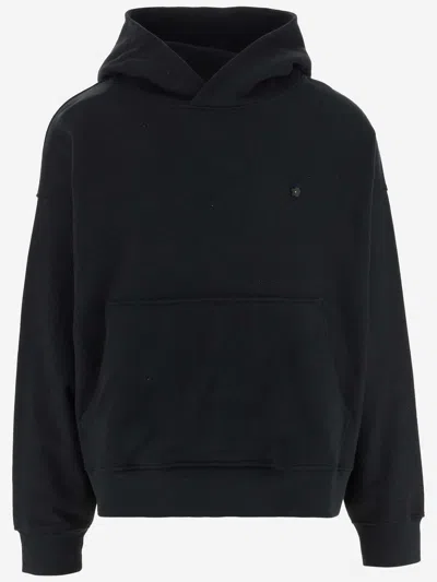 A Paper Kid Cotton Sweatshirt With Logo In Nero