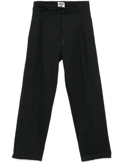 A Paper Kid Cotton Track Pants In Black