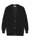 A Paper Kid Jewel Botton Cardigan Clothing In Black