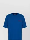A Paper Kid Crew Neck Graphic Print Short Sleeves In Blue