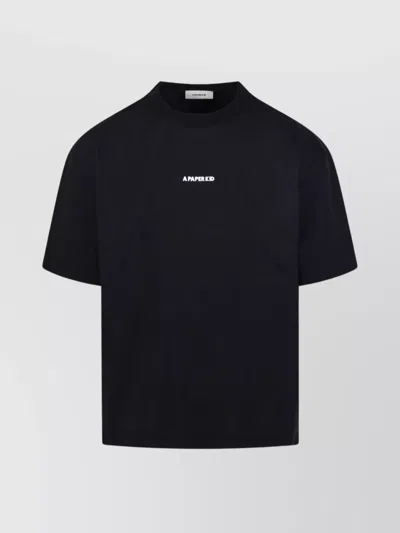 A Paper Kid Crew Neck Short Sleeves In Black