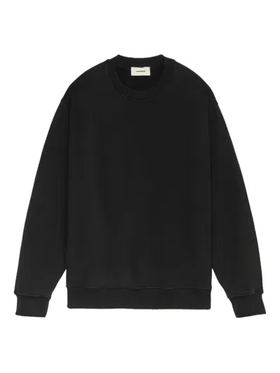 A Paper Kid Crewneck Graphic Sweatshirt In Black