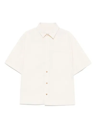 A Paper Kid Cut-away-collar Shirt In Neutrals