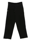 A Paper Kid Drawstring Track Pants In Black