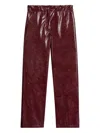 A Paper Kid Elasticated Trousers In Burgundy