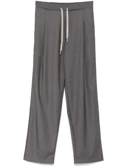 A Paper Kid Flannel Trousers In Grey