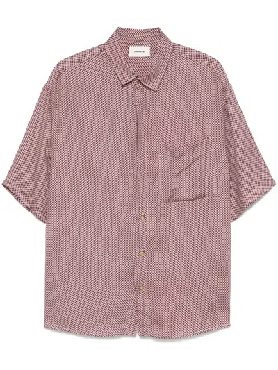 A Paper Kid Floral-print Shirt In Red