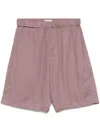 A Paper Kid Geometric-pattern Bermuda Shorts In Red