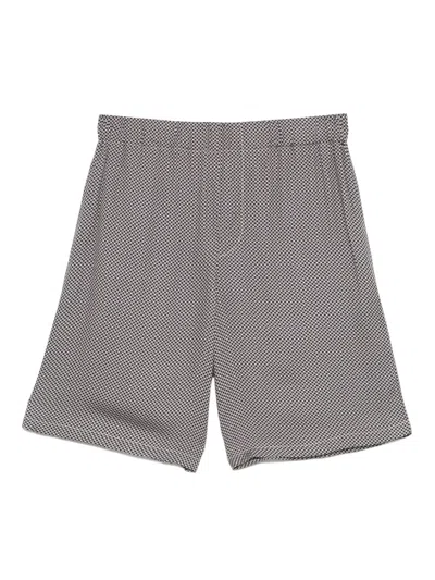 A Paper Kid Geometric-pattern Shorts In Black