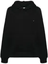 A Paper Kid Cotton Hoodie In Black