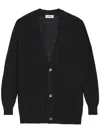 A Paper Kid Jewel Botton Cardigan Clothing In Black