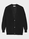 A Paper Kid Jewel Botton Cardigan Clothing In Black