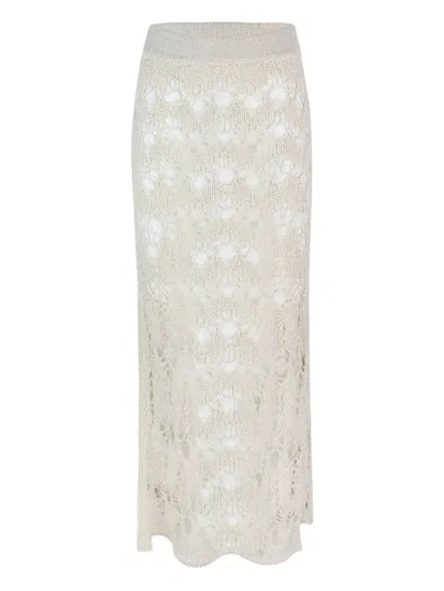A PAPER KID KNITTED MIDI SKIRT