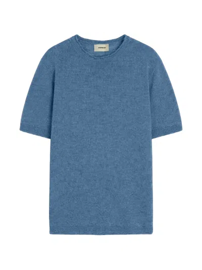 A Paper Kid Knitted T-shirt In Blue