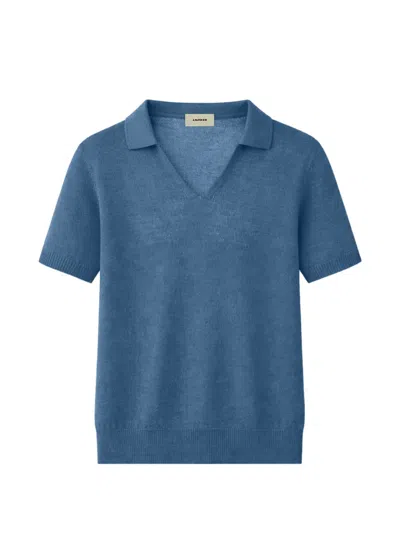 A Paper Kid Knitted T-shirt In Blue