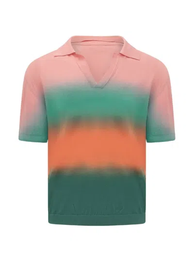 A Paper Kid Knitted T-shirt In Green