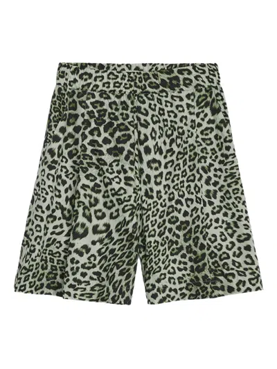 A PAPER KID LEOPARD-PRINT SHORTS