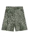 A Paper Kid Leopard-print Shorts In Green