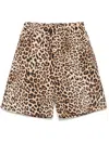A Paper Kid Leopard-print Shorts In Neutrals