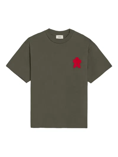 A Paper Kid Logo-appliqué T-shirt In Green
