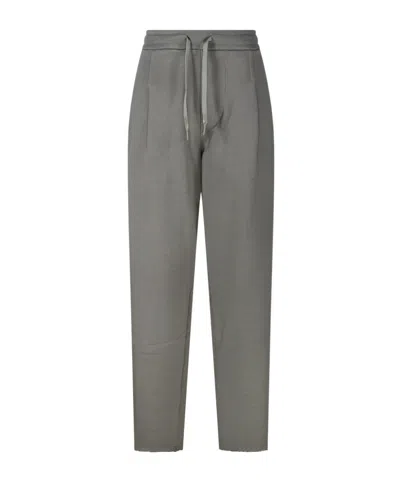 A Paper Kid Logo Decal Sweatpants In Gray