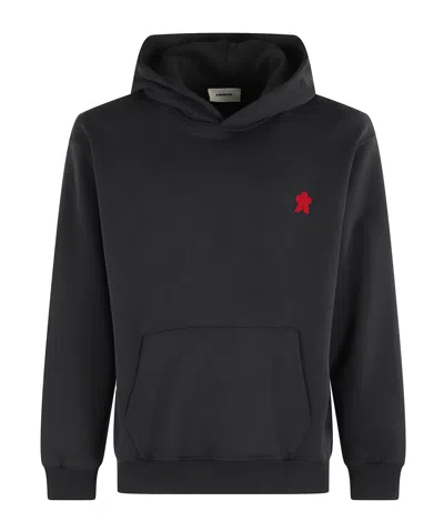 A PAPER KID LOGO-EMBROIDERED HOODIE