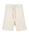 A Paper Kid Logo-patch Cotton Track Shorts