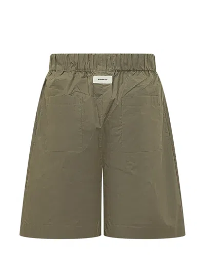 A Paper Kid Logo-patch Shorts In Green