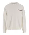A Paper Kid Classic Cotton Sweater With Bold Graphic Print And Relaxed Fit In White