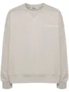 A Paper Kid Logo-print Jersey Sweatshirt In Grey