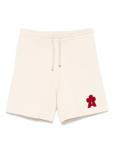 A Paper Kid Logo-print Shorts In Neutral