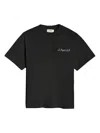 A Paper Kid Crew Neck Graphic Print Short Sleeves In Black