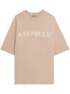 A Paper Kid Logo-print T-shirt In Neutrals