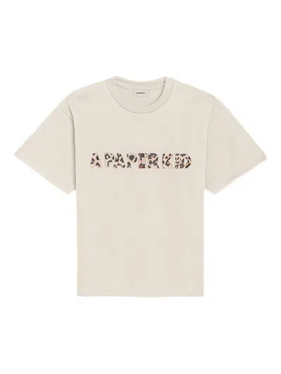 A Paper Kid Logo-print T-shirt In Nude