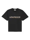 A Paper Kid Logo-print T-shirt In Schwarz