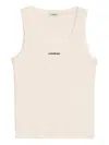 A Paper Kid Logo-print Tank Top In 中性色