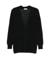A Paper Kid Jewel Botton Cardigan Clothing In Black